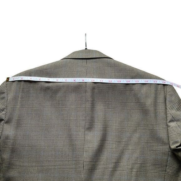 Ralph Lauren 40R Rayon + Poly Beige Check‎ Sport Coat Blazer Suit Jacket 2Button - Picture 8 of 11